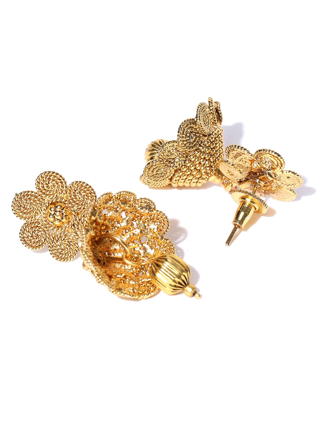 YouBella Gold-Toned Textured Jewellery Set